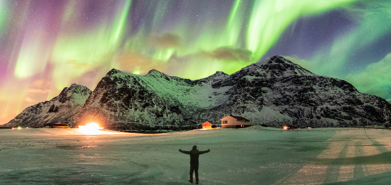 Aurore boréale en Norvège