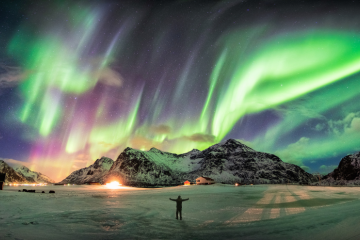 Aurore boréale en Norvège